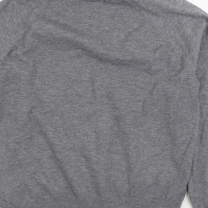 Primark Womens Grey Round Neck Polyester Pullover Jumper Size M