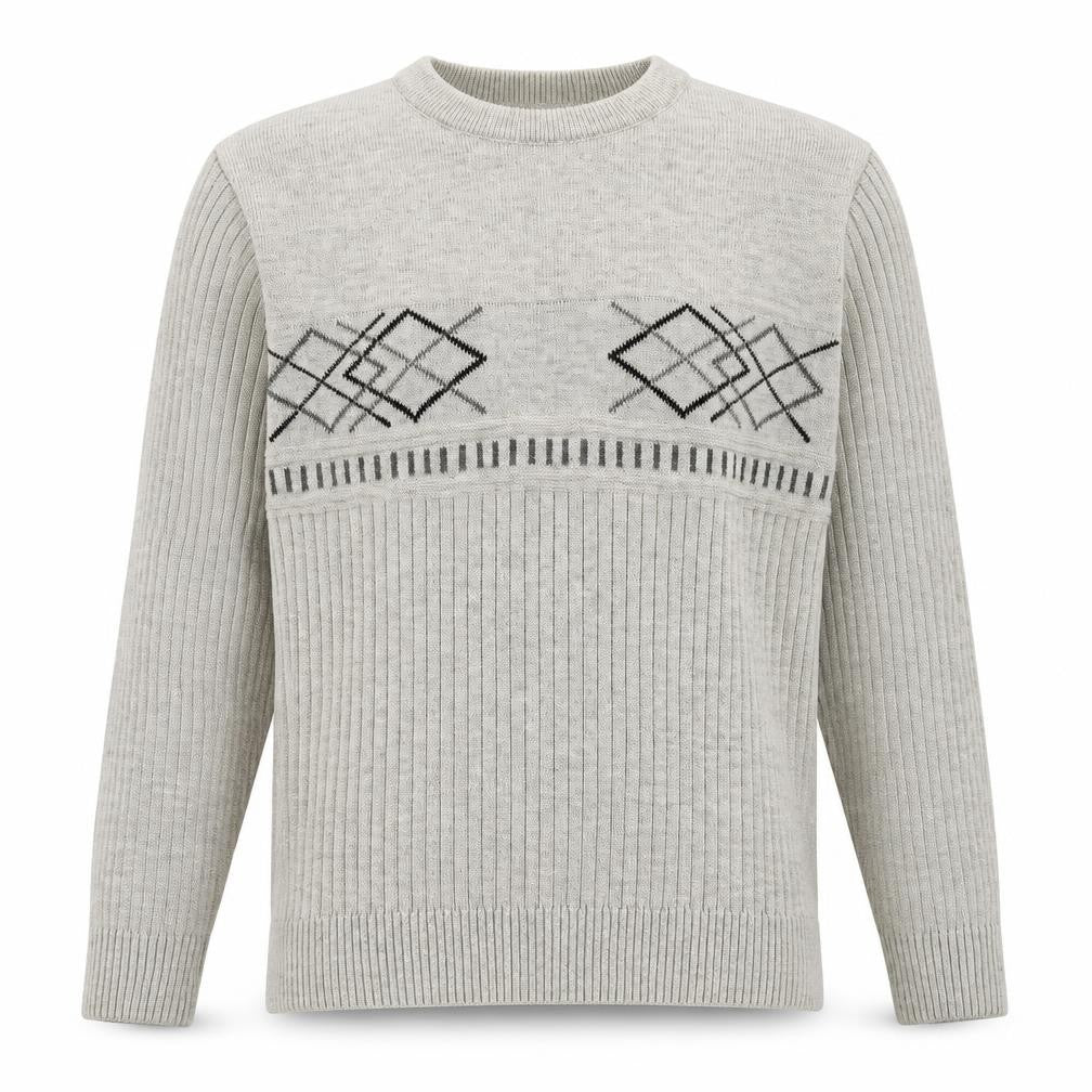 Mens UK Size L Cavallio Beige Pullover Jumper