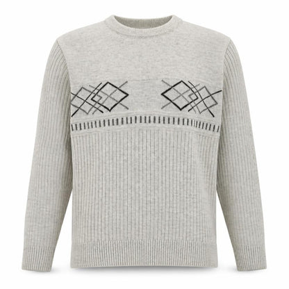 Mens UK Size L Cavallio Beige Pullover Jumper
