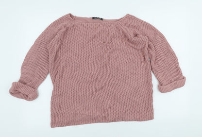 Womens UK Size 16 Bonmarche Pink Pullover Jumper
