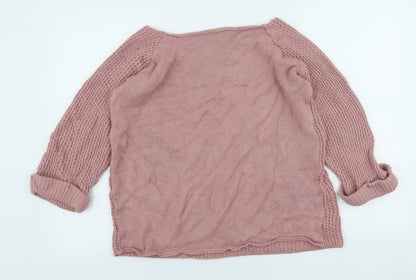 Womens UK Size 16 Bonmarche Pink Pullover Jumper
