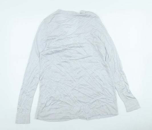 Womens UK Size 14 Marks and Spencer Grey Cardigan Jumper