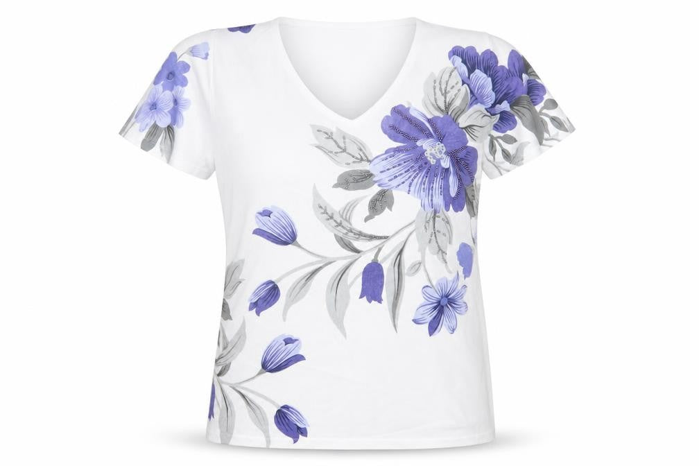 Womens UK Size M Casamia White Basic T-Shirt