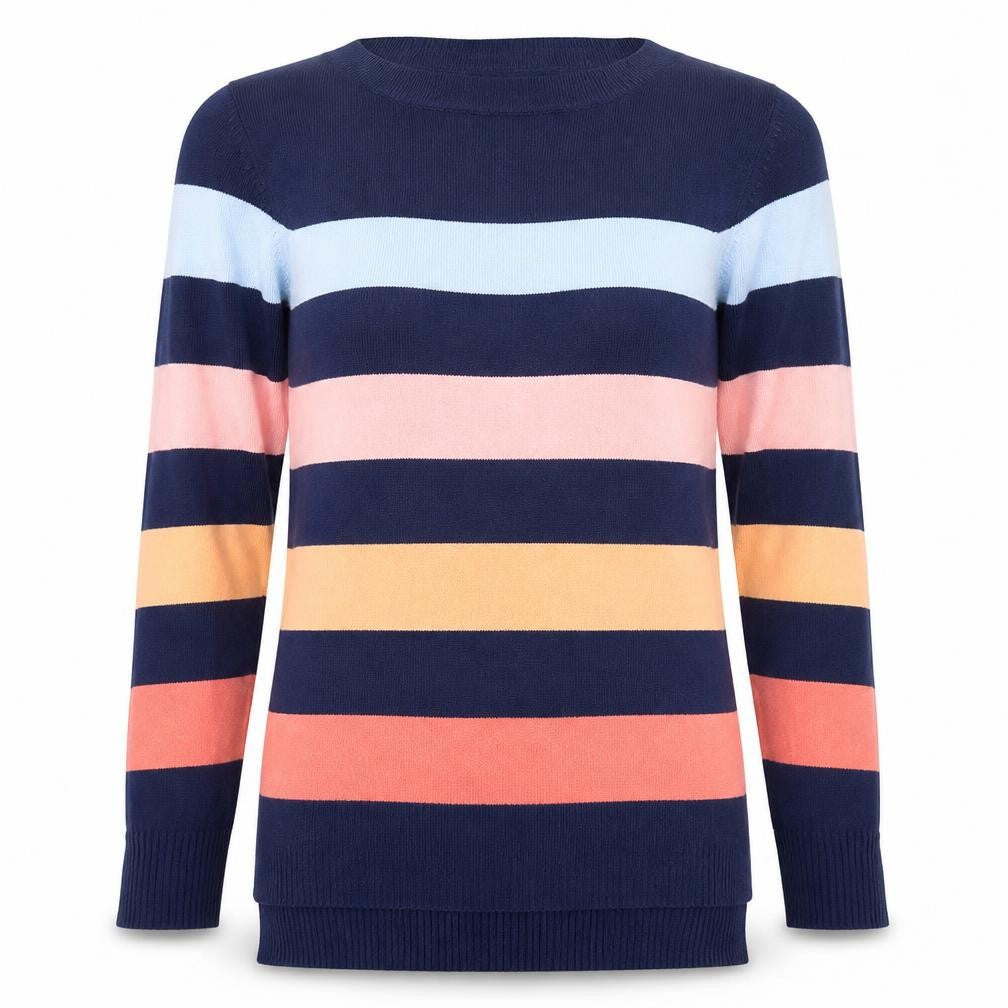 Womens UK Size 6 F&F Multicoloured Pullover Jumper