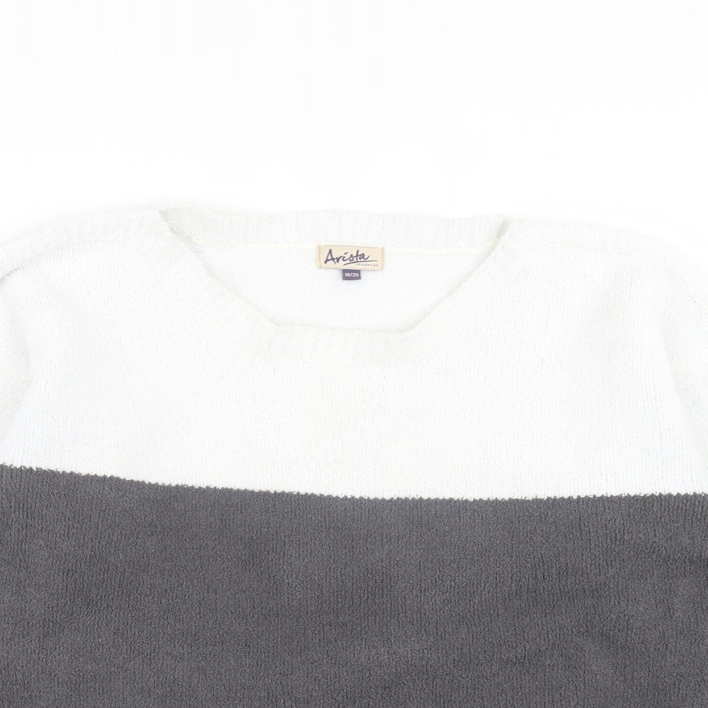 Womens UK Size 18 arista Blue Pullover Jumper