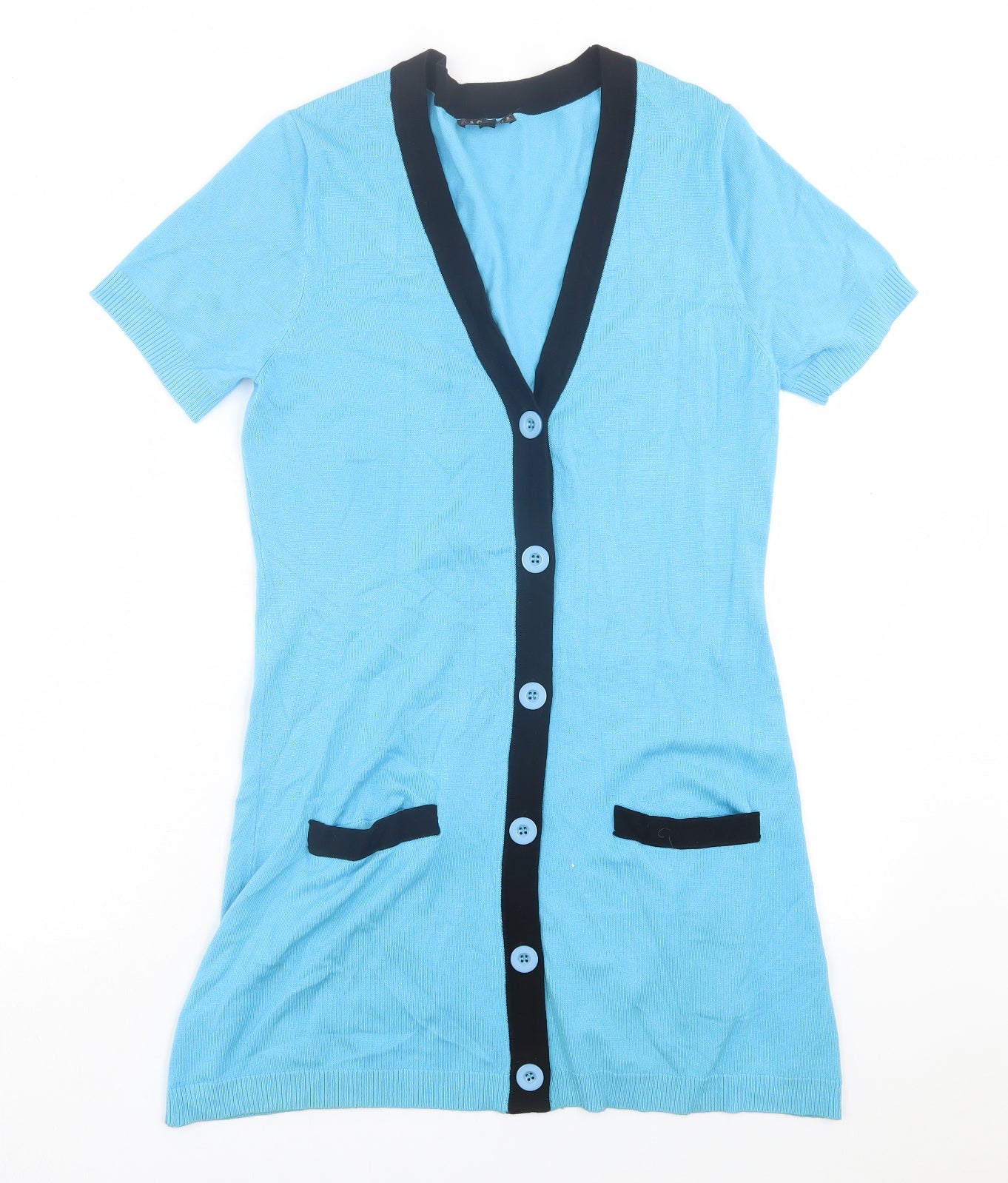 Womens UK Size S Casamia Blue Cardigan Jumper