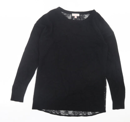 Womens UK Size 14 Gharani Strok Black Pullover Jumper