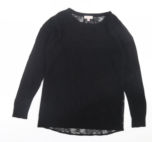 Womens UK Size 14 Gharani Strok Black Pullover Jumper