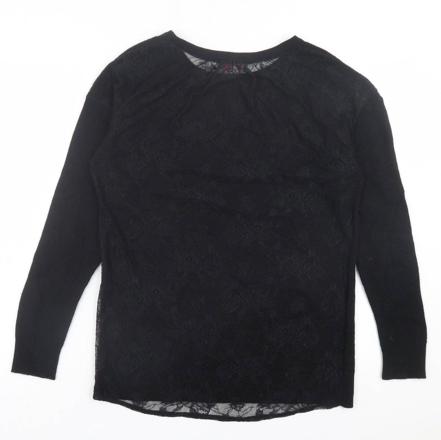 Womens UK Size 14 Gharani Strok Black Pullover Jumper