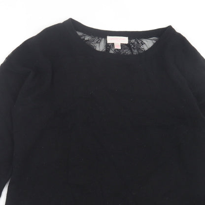 Womens UK Size 14 Gharani Strok Black Pullover Jumper