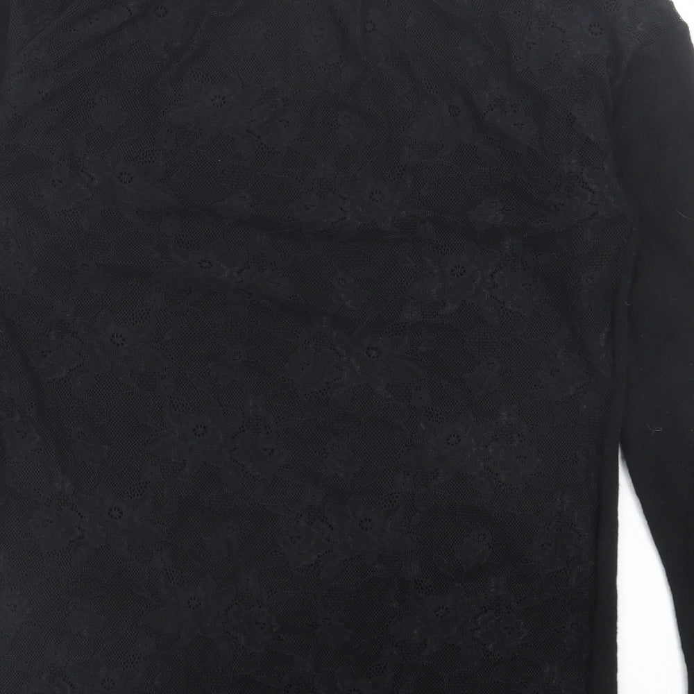 Womens UK Size 14 Gharani Strok Black Pullover Jumper