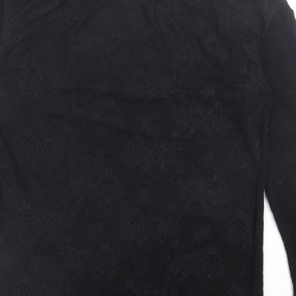 Womens UK Size 14 Gharani Strok Black Pullover Jumper