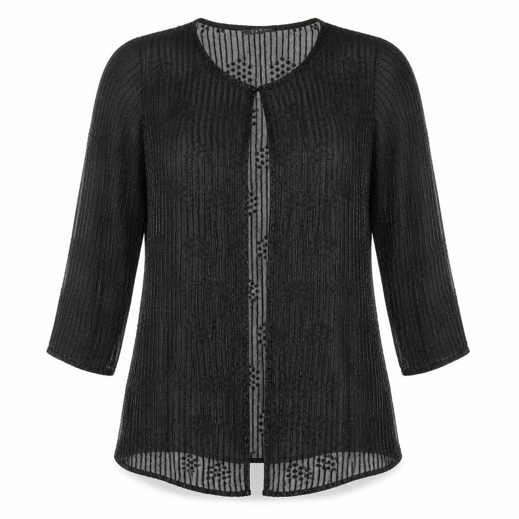 Womens UK Size 12 ELVI Black Jacket