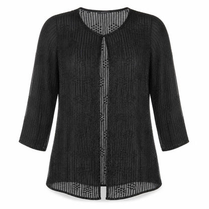 Womens UK Size 12 ELVI Black Jacket