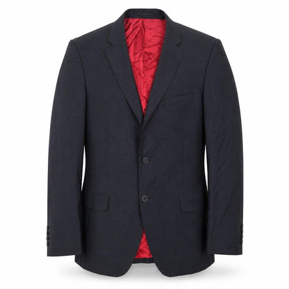 Santinelli Mens Grey Polyester Jacket Suit Jacket Size 34
