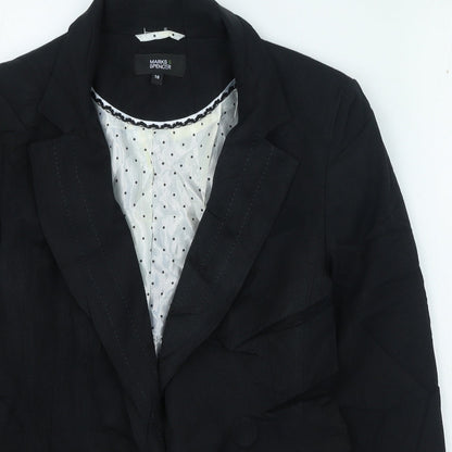 Womens UK Size 10 Marks and Spencer Black Jacket