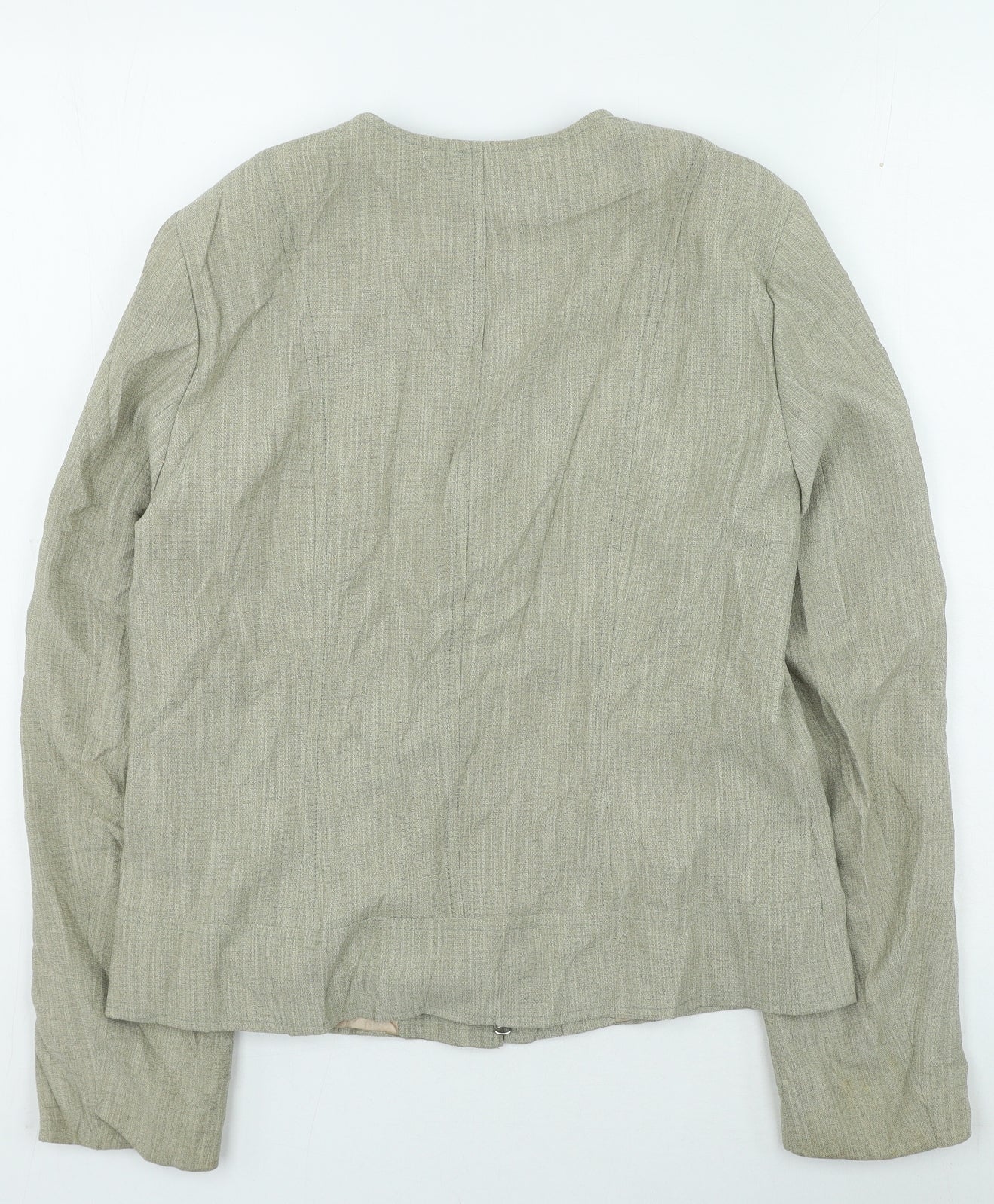 Bianca Womens Beige Jacket Size 12