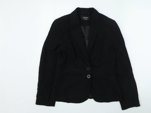 Papaya Womens Black Jacket Size 12