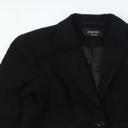Papaya Womens Black Jacket Size 12