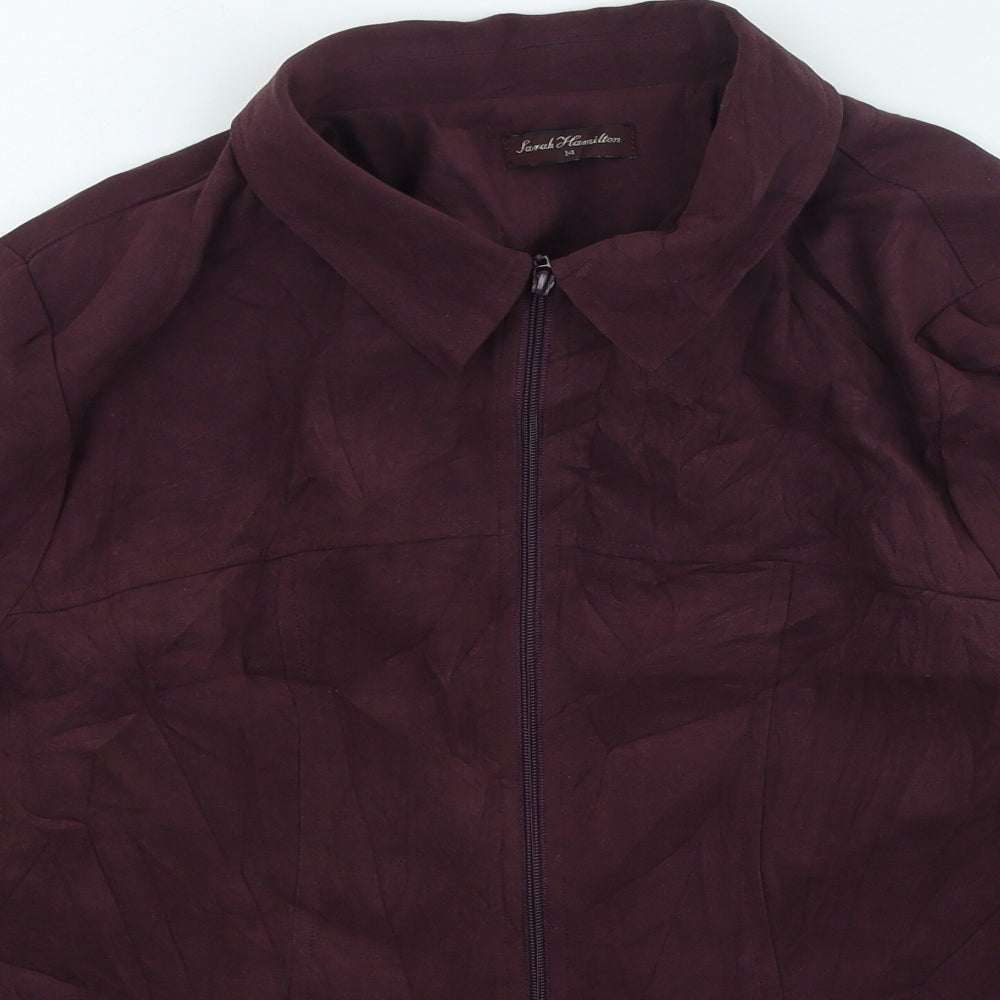 Womens UK Size 14 Sarah Hamilton Purple Jacket