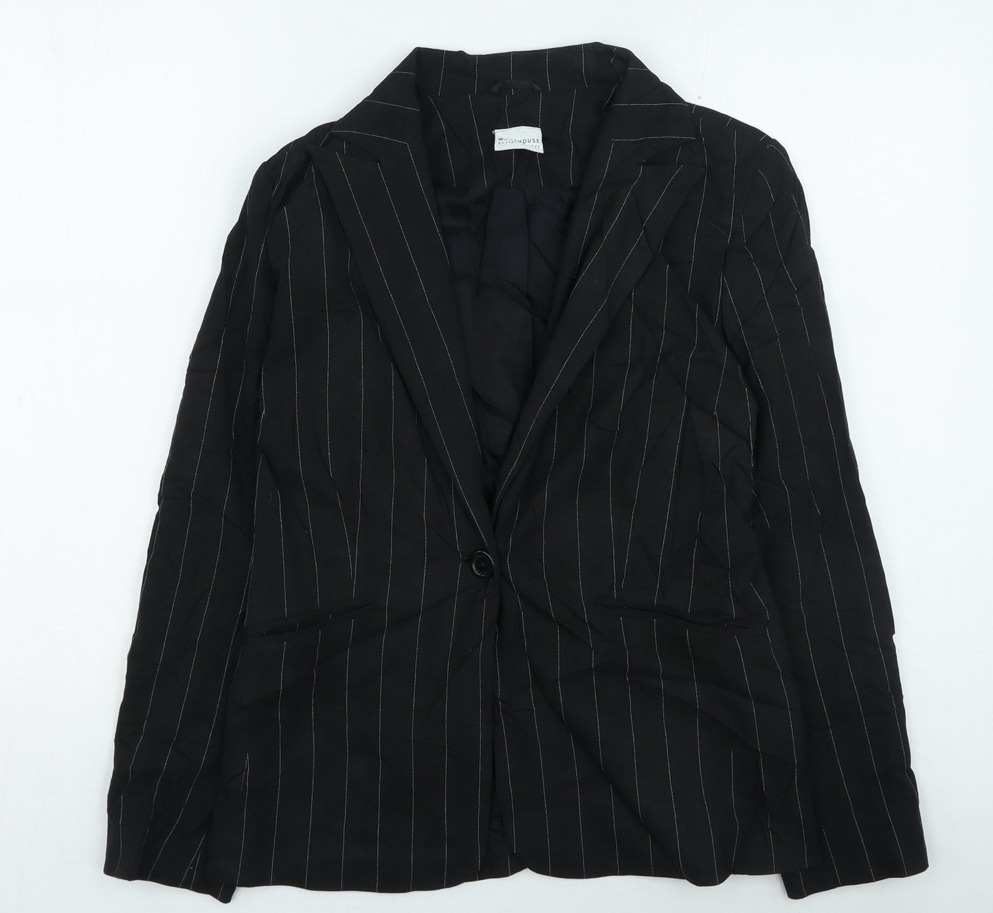 Womens UK Size 10 Warehouse Black Jacket