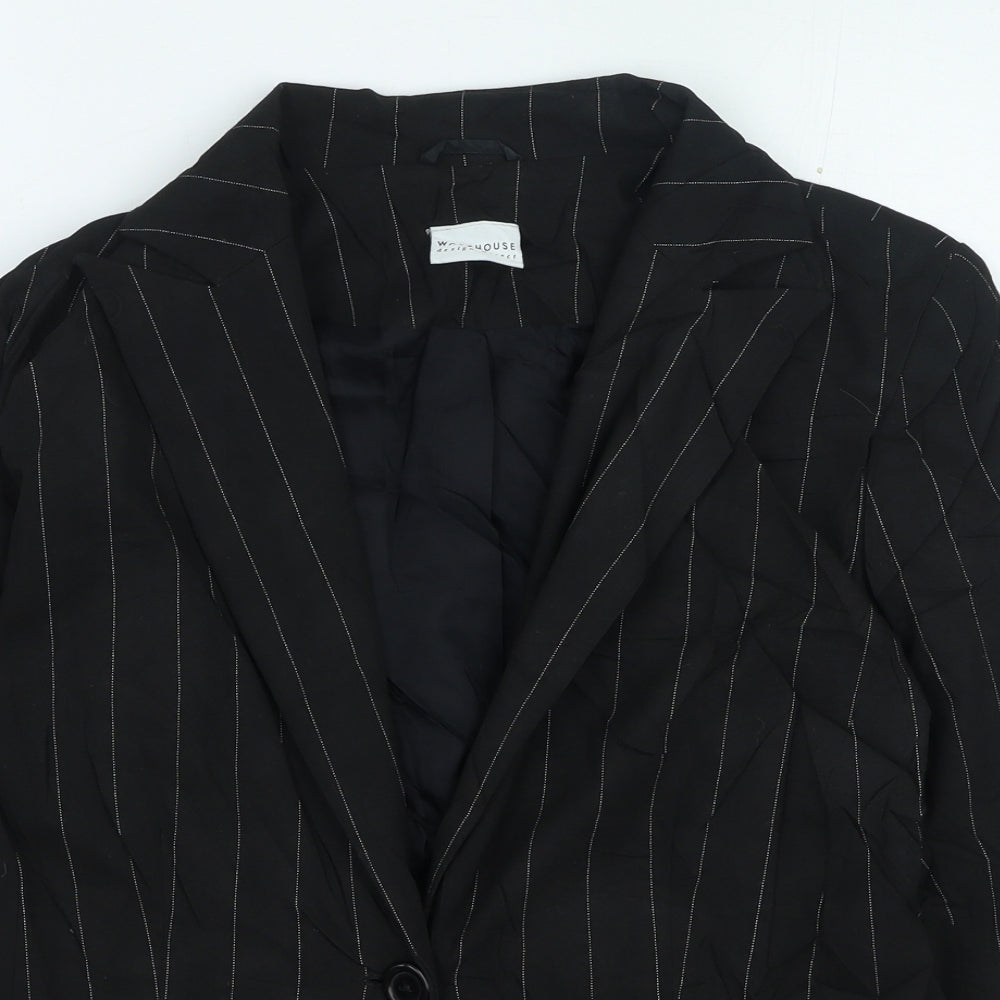Womens UK Size 10 Warehouse Black Jacket