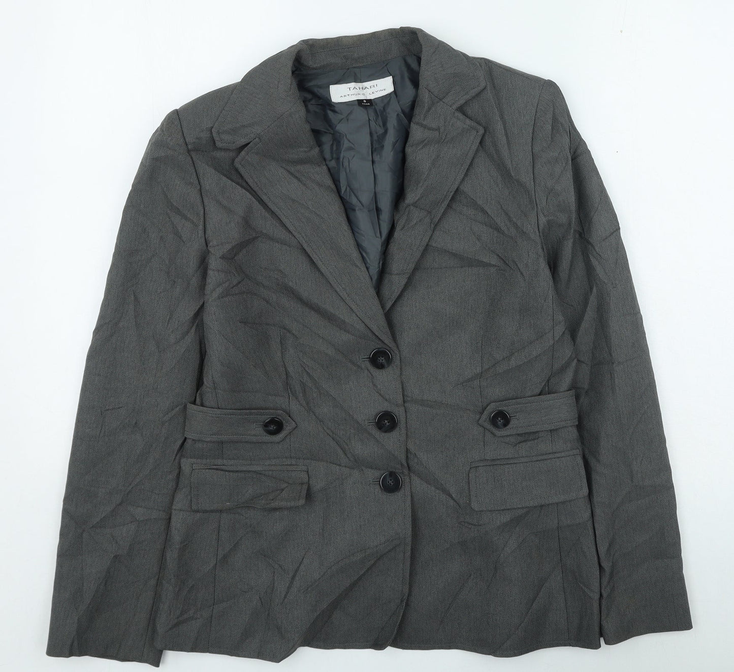 Womens UK Size 6 Tahari Grey Jacket