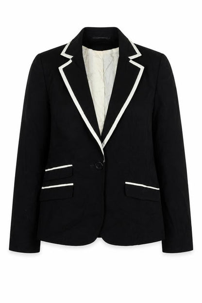 Womens UK Size 12 F&F Black Jacket