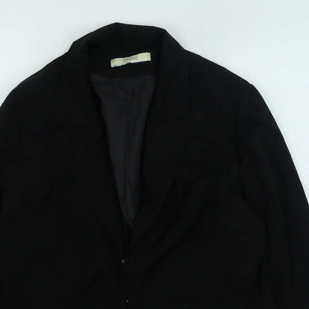 Classics Womens Black Jacket Size 16