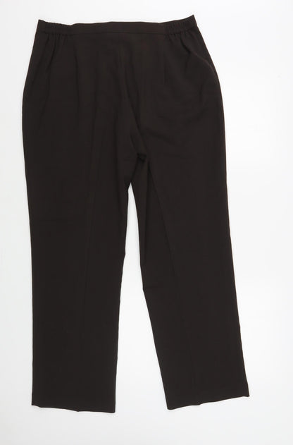 Womens UK Size 16 BASSINI Regular Fit  Brown Trousers