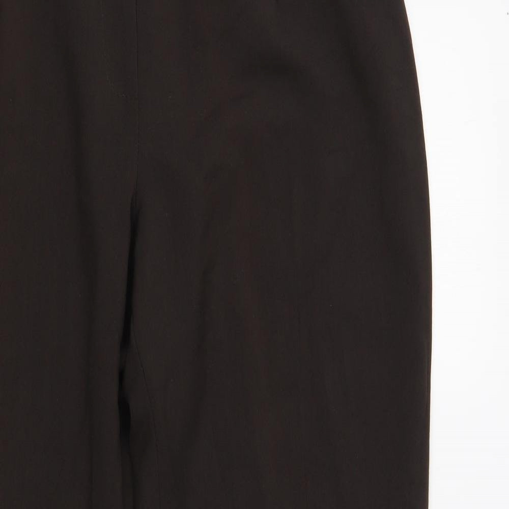 Womens UK Size 16 BASSINI Regular Fit  Brown Trousers