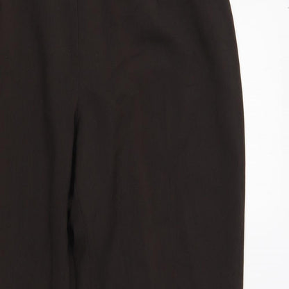 Womens UK Size 16 BASSINI Regular Fit  Brown Trousers