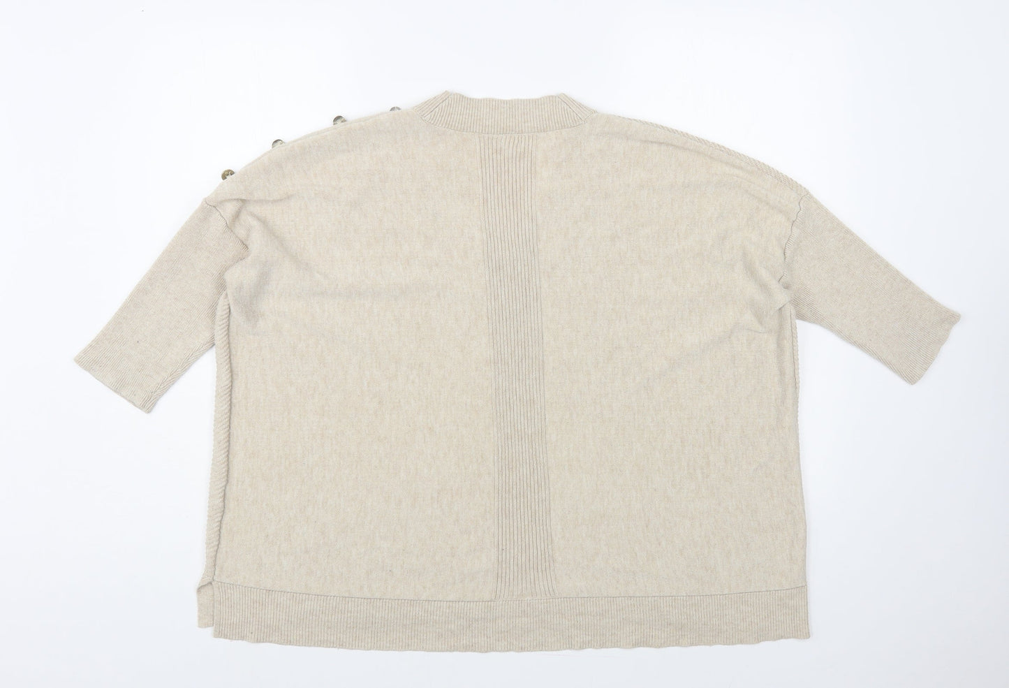 Womens UK Size 14 River Island Beige Pullover Jumper