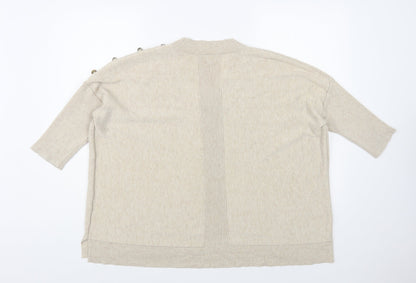 Womens UK Size 14 River Island Beige Pullover Jumper
