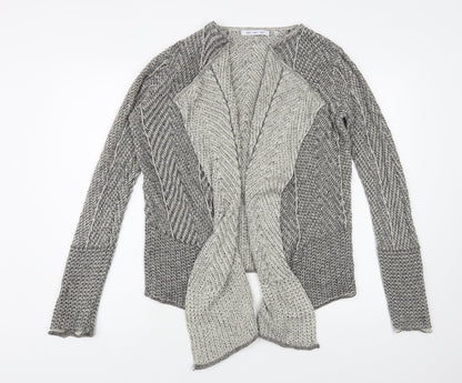 Eight Eight Eight Womens Grey V-Neck Cotton Cardigan Jumper Size M