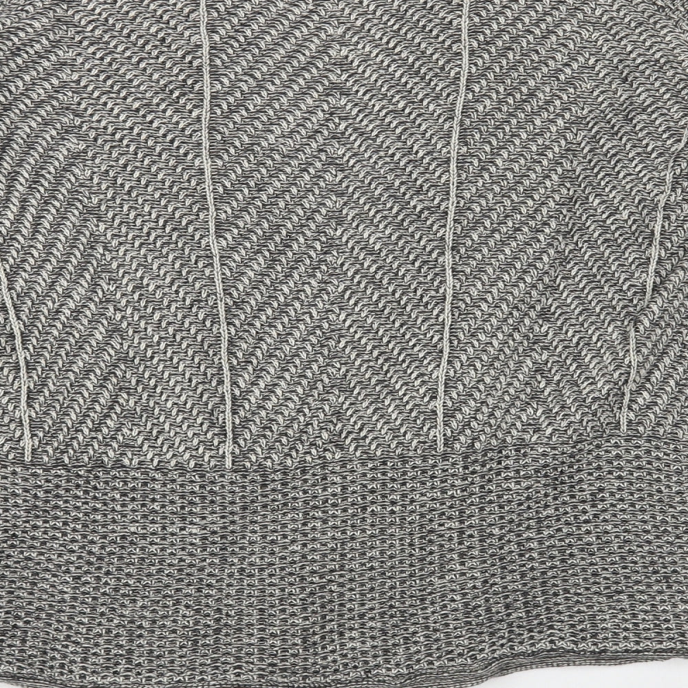 Eight Eight Eight Womens Grey V-Neck Cotton Cardigan Jumper Size M