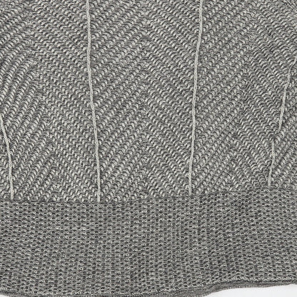Eight Eight Eight Womens Grey V-Neck Cotton Cardigan Jumper Size M