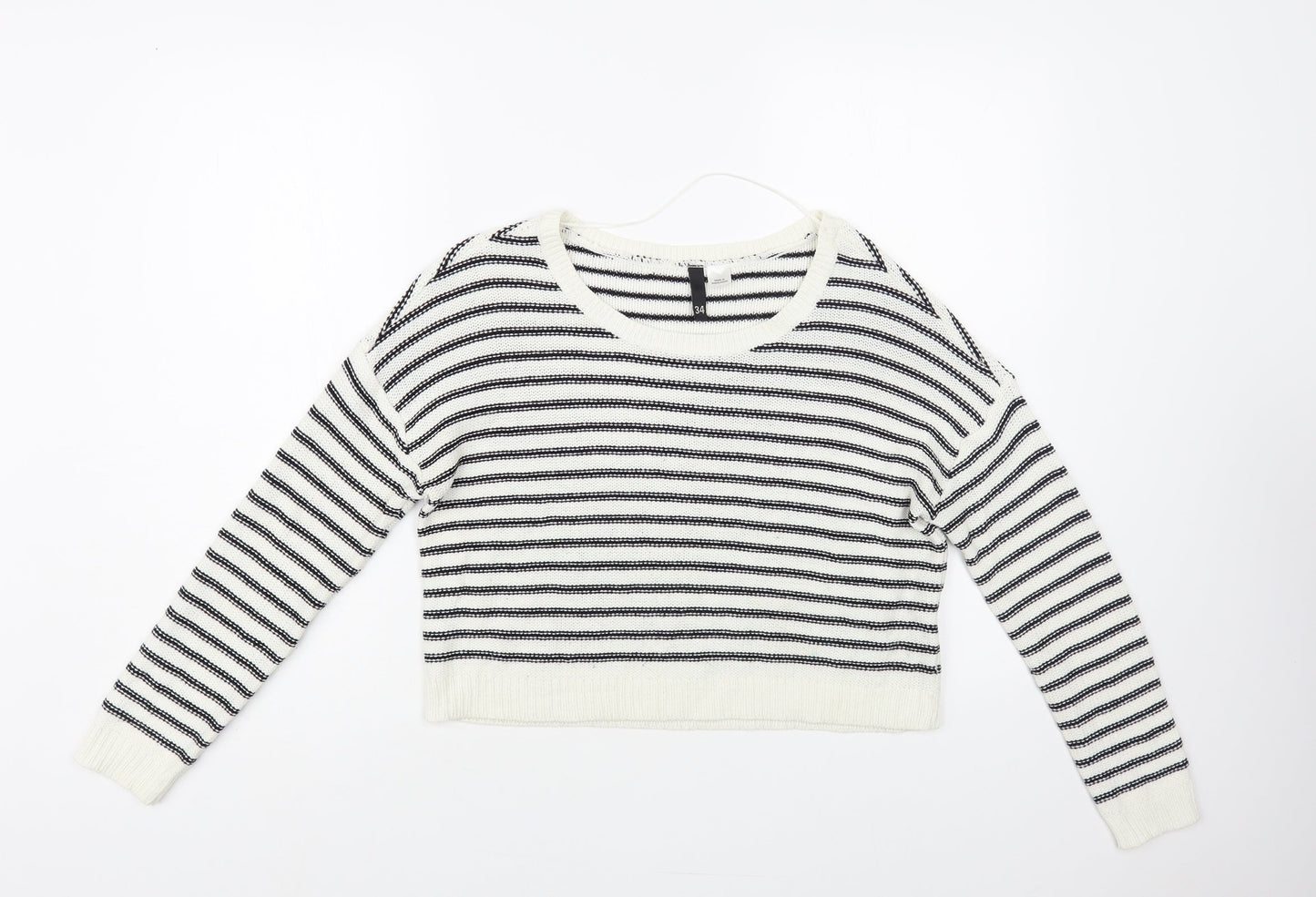 Womens UK Size 6 H&M White Pullover Jumper