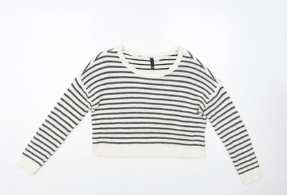 Womens UK Size 6 H&M White Pullover Jumper