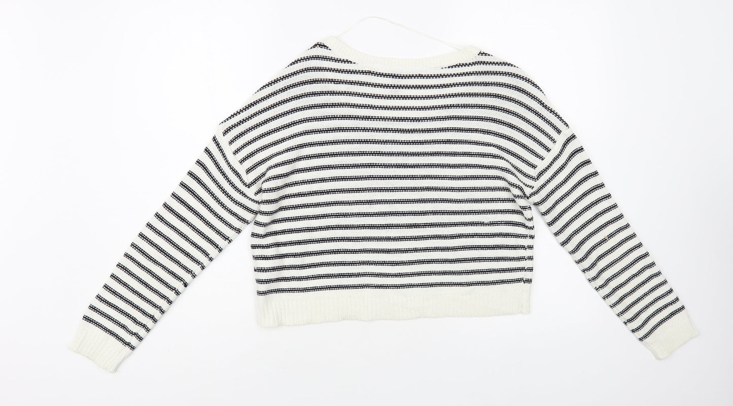 Womens UK Size 6 H&M White Pullover Jumper
