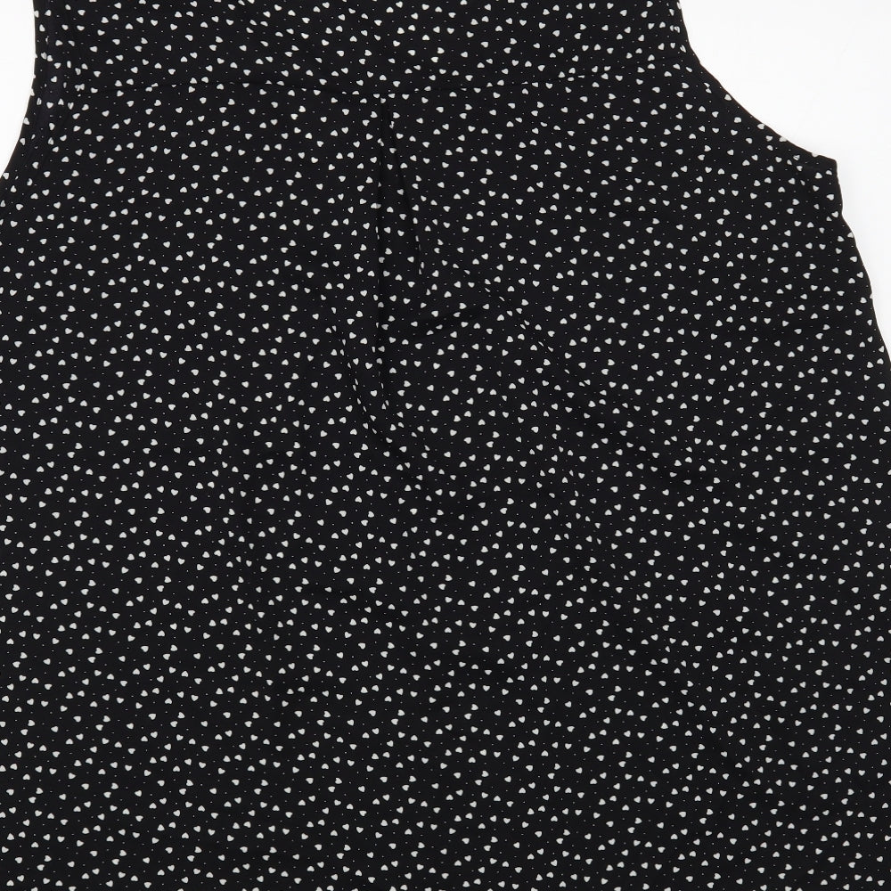 Womens UK Size 3XL Sheilay Black Basic Blouse