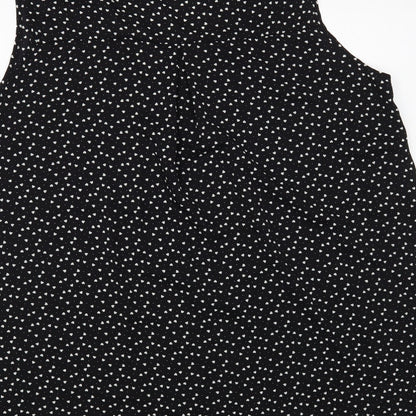 Womens UK Size 3XL Sheilay Black Basic Blouse