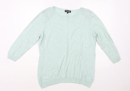 Womens UK Size 16 Debenhams Green Pullover Jumper