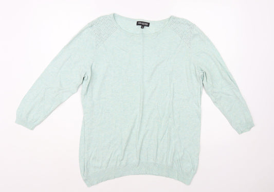 Womens UK Size 16 Debenhams Green Pullover Jumper