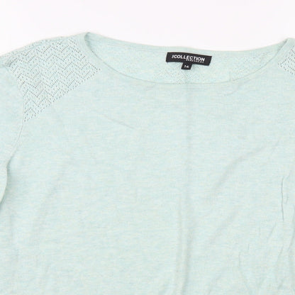 Womens UK Size 16 Debenhams Green Pullover Jumper
