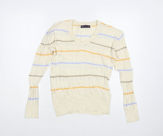 Womens UK Size S Marks and Spencer Ivory Pullover Jumper