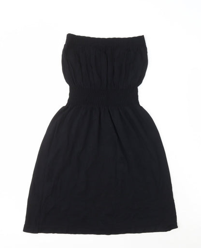 Ocean Club Womens Black Modal A-Line Size S Off the Shoulder