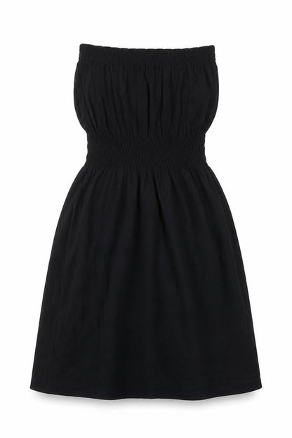 Ocean Club Womens Black Modal A-Line Size S Off the Shoulder
