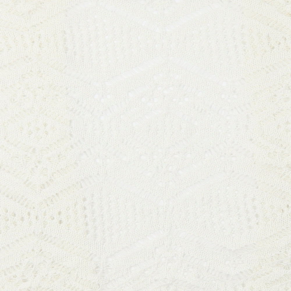 George Womens White Acrylic Shrug Jumper Size XS