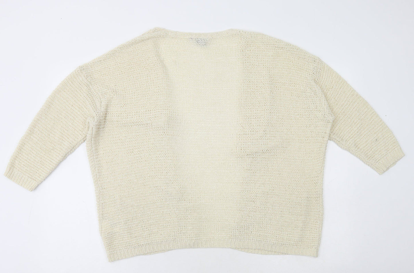 Womens UK Size XS H&M Ivory Cardigan Jumper